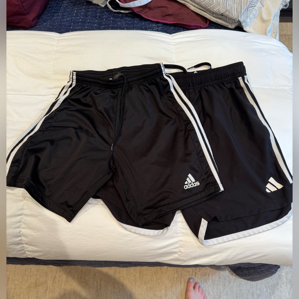 Bundle of Two Adidas Black Athletic Shorts